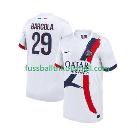 Fußballtrikots Paris Saint-Germain Bradley Barcola 29 2025-2026 Kurzarm Auswärts-trikot kaufen